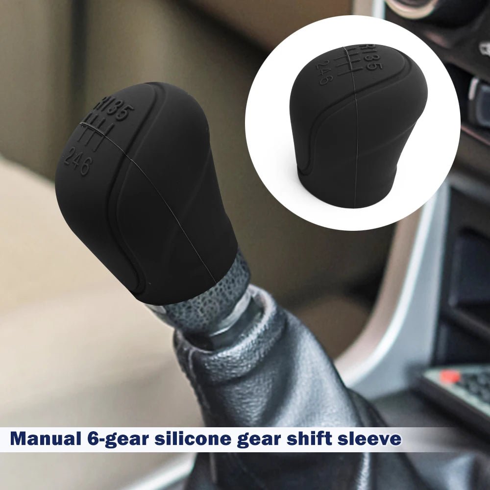 Car Silicone Gear Shift Knob Cover Gear Shift Non-Slip Grip Handle Protective Covers Manual 6-speed Car Interior Accessories - Cozy & Co. Market