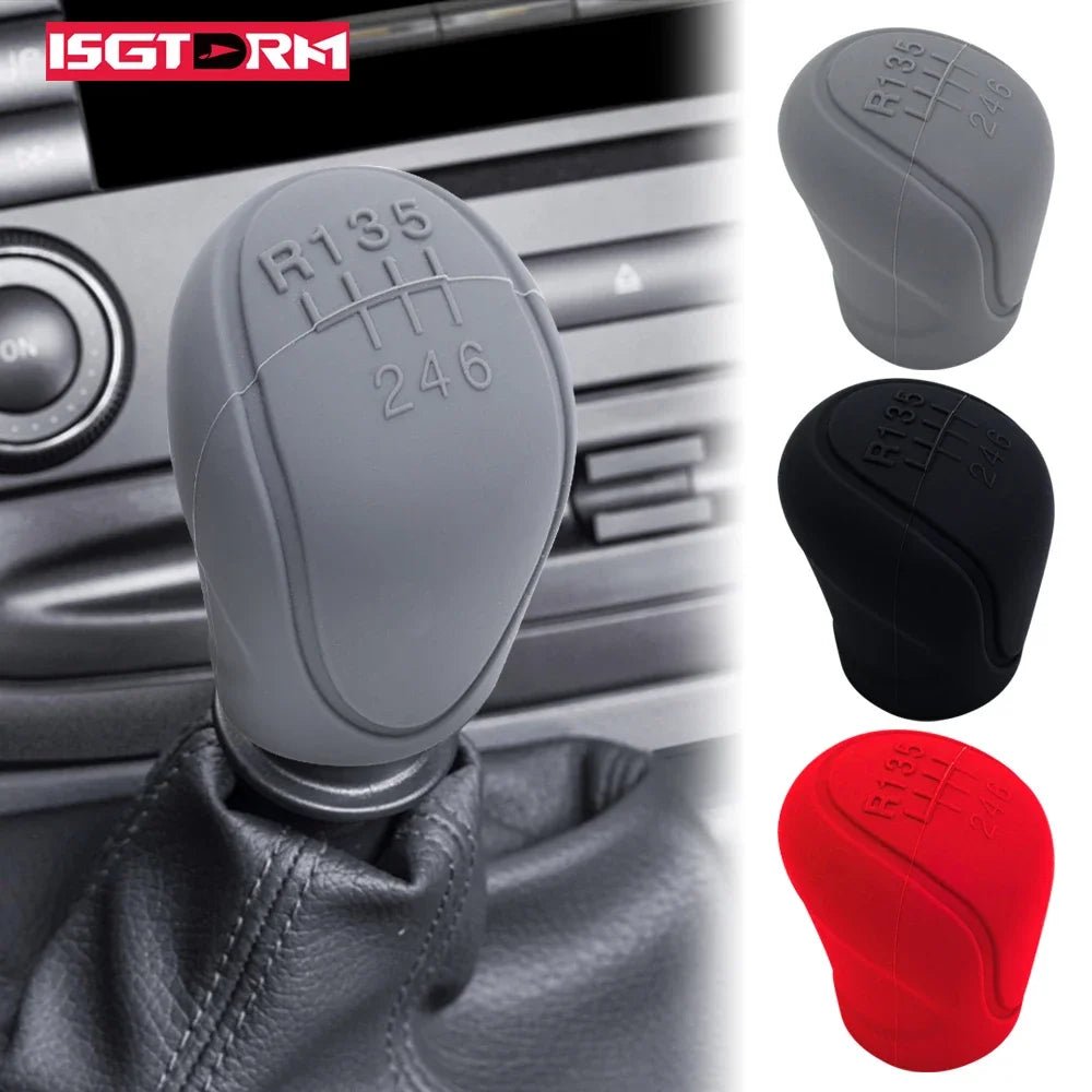 Car Silicone Gear Shift Knob Cover Gear Shift Non-Slip Grip Handle Protective Covers Manual 6-speed Car Interior Accessories - Cozy & Co. Market