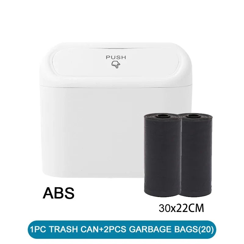 Car Trash Can (with Lid) Contains 60 (300) Garbage Bags, Small Car Trash Can, Leak-proof Mini Car Accessories - Cozy & Co. Market