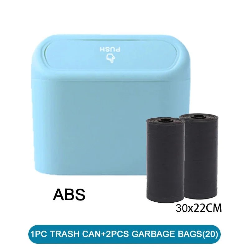 Car Trash Can (with Lid) Contains 60 (300) Garbage Bags, Small Car Trash Can, Leak-proof Mini Car Accessories - Cozy & Co. Market