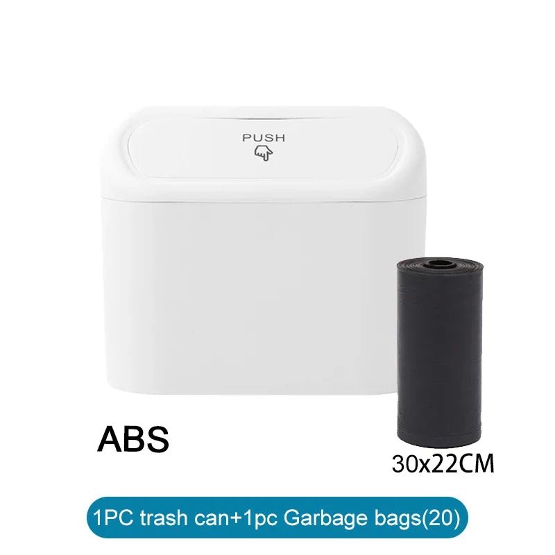 Car Trash Can (with Lid) Contains 60 (300) Garbage Bags, Small Car Trash Can, Leak-proof Mini Car Accessories - Cozy & Co. Market