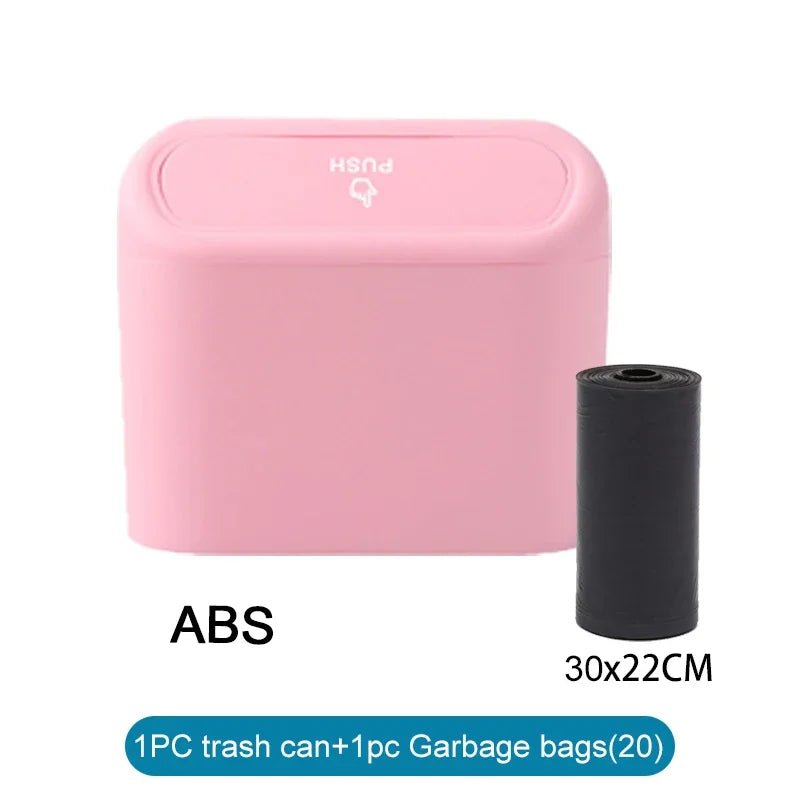 Car Trash Can (with Lid) Contains 60 (300) Garbage Bags, Small Car Trash Can, Leak-proof Mini Car Accessories - Cozy & Co. Market