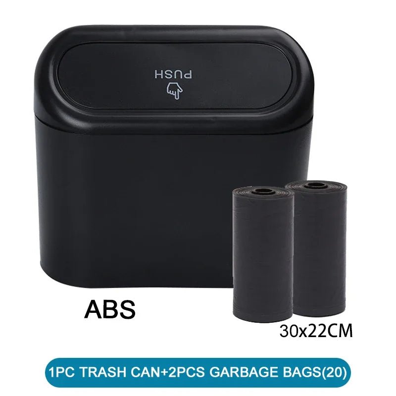 Car Trash Can (with Lid) Contains 60 (300) Garbage Bags, Small Car Trash Can, Leak-proof Mini Car Accessories - Cozy & Co. Market