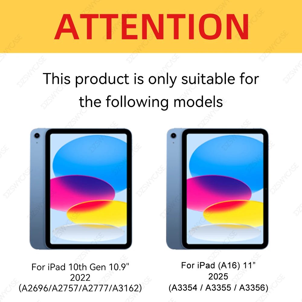 Case for iPad 11th (A16) 11 Inch 2025/10th Gen 10.9 Inch 2022, Support Auto Wake/Sleep, Trifold Stand Cover, with Soft TPU Back - Cozy & Co. Market