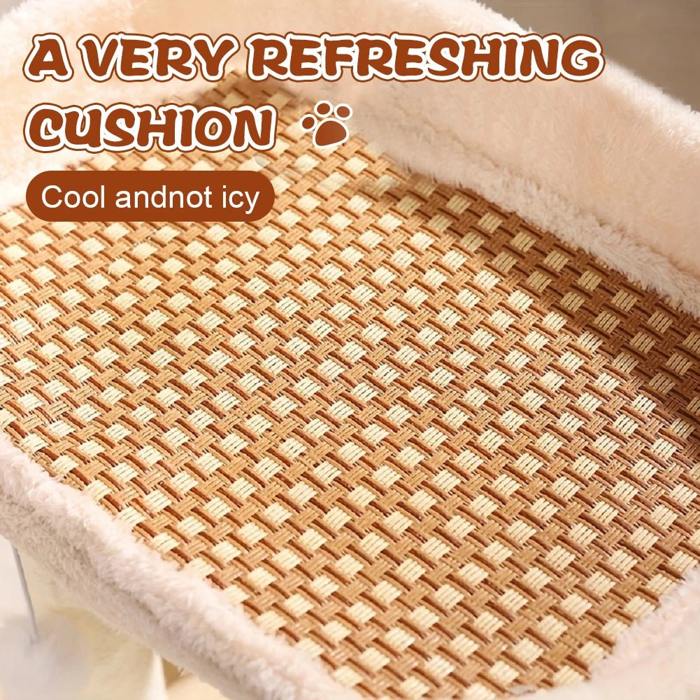 Cat Climbing Frame with Sisal Ball & Integrated Bed - Cozy & Co. Market
