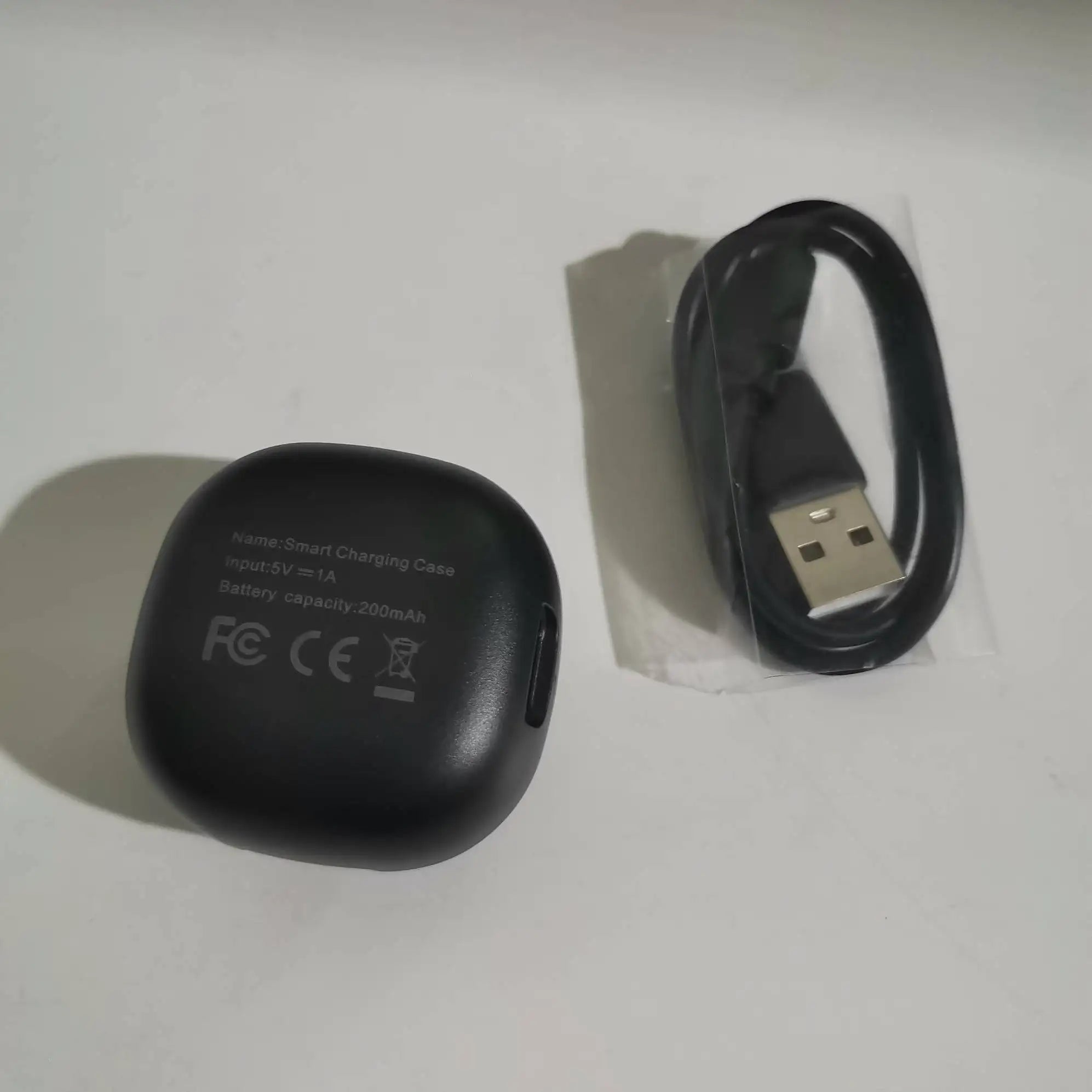 Charging Case For R02 R03 R06 R08 R09 Smart Ring Charging Box Cable 200mAh Wireless Charger Case Type-C Replacement Charger Case - Cozy & Co. Market
