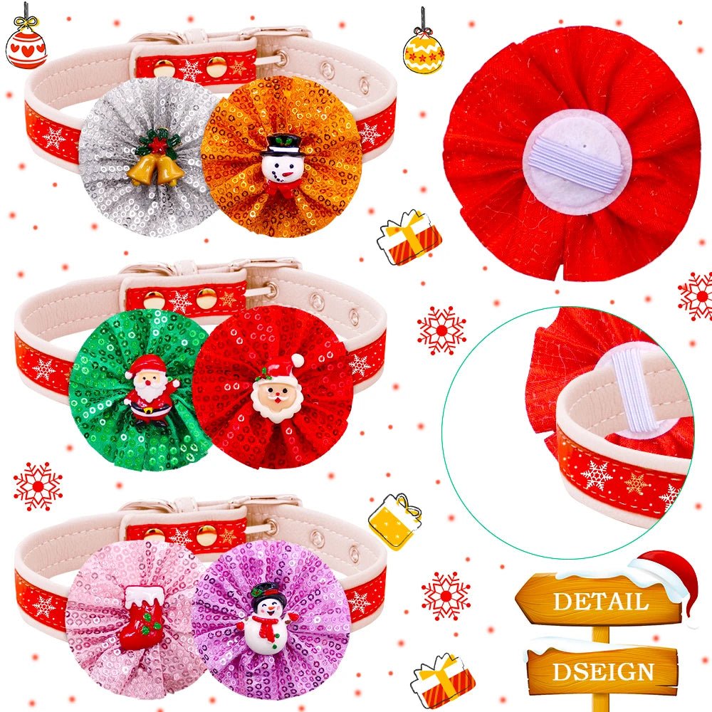 Christmas Dog Bow Tie Collar Accessories — Pack of 50 - Cozy & Co. Market