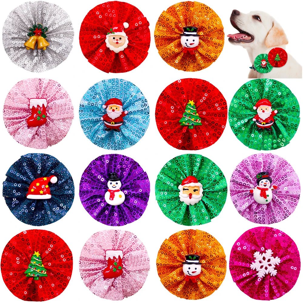 Christmas Dog Bow Tie Collar Accessories — Pack of 50 - Cozy & Co. Market