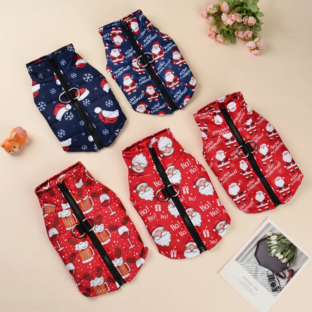 Christmas Dog & Cat Jacket — Warm Fleece Holiday Costume - Cozy & Co. Market