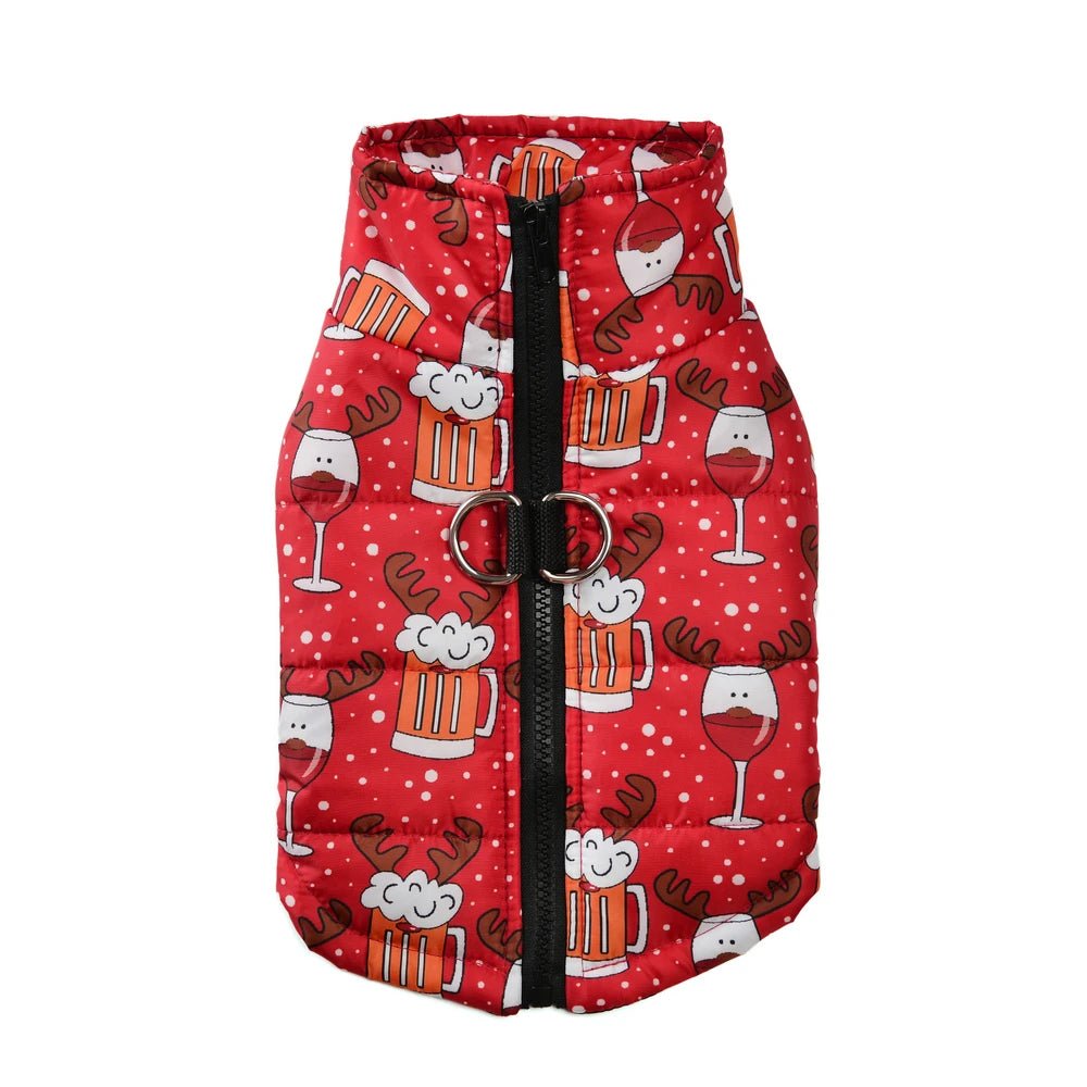 Christmas Dog & Cat Jacket — Warm Fleece Holiday Costume - Cozy & Co. Market