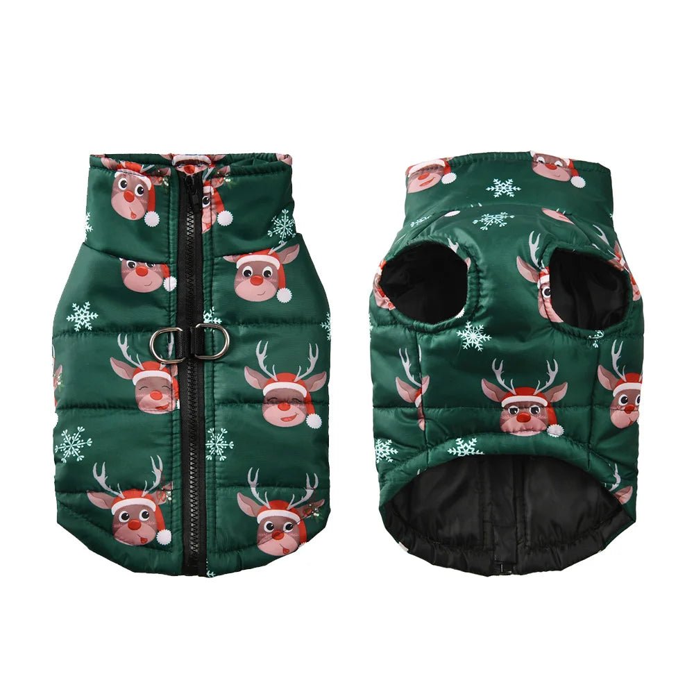 Christmas Dog & Cat Jacket — Warm Fleece Holiday Costume - Cozy & Co. Market