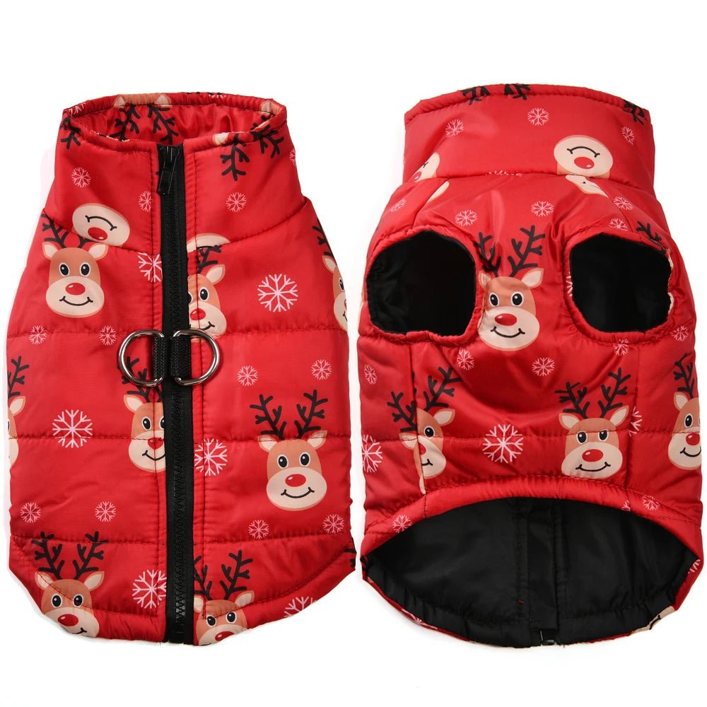 Christmas Dog & Cat Jacket — Warm Fleece Holiday Costume - Cozy & Co. Market
