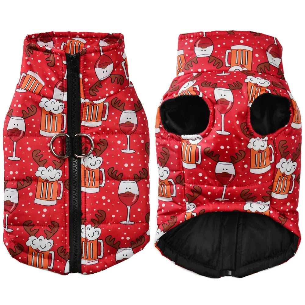 Christmas Dog & Cat Jacket — Warm Fleece Holiday Costume - Cozy & Co. Market