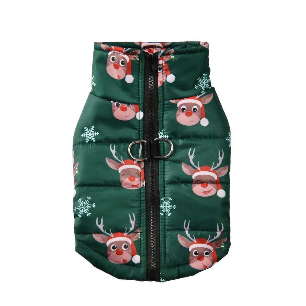 Christmas Dog & Cat Jacket — Warm Fleece Holiday Costume - Cozy & Co. Market