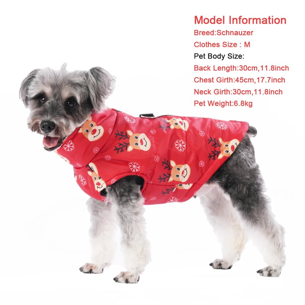 Christmas Dog & Cat Jacket — Warm Fleece Holiday Costume - Cozy & Co. Market
