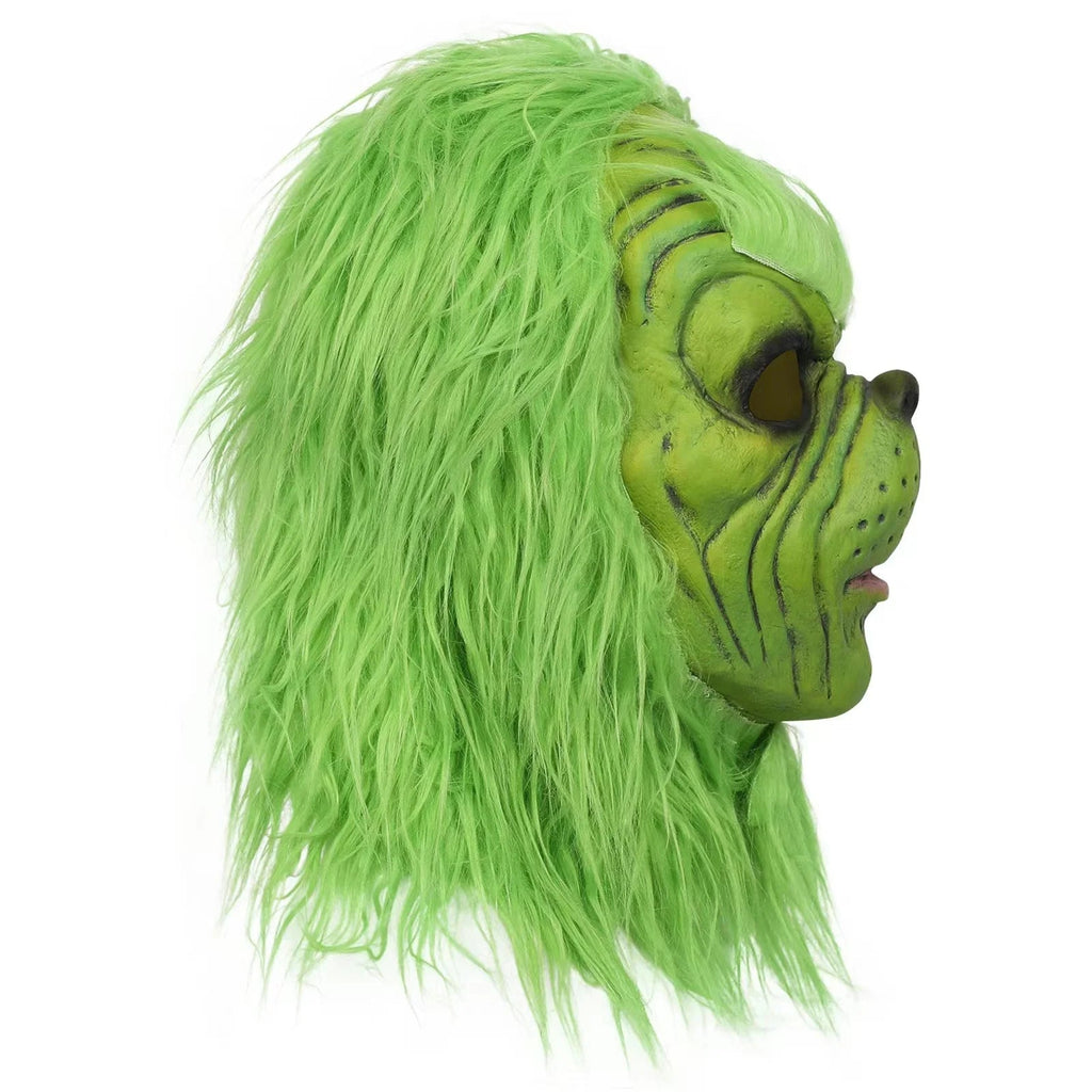 Christmas role-playing masks, Christmas Hats Costumes, Green fur Monster Latex Masks, Adult and Child Role-Playing Clothing Acce - Cozy & Co. Market
