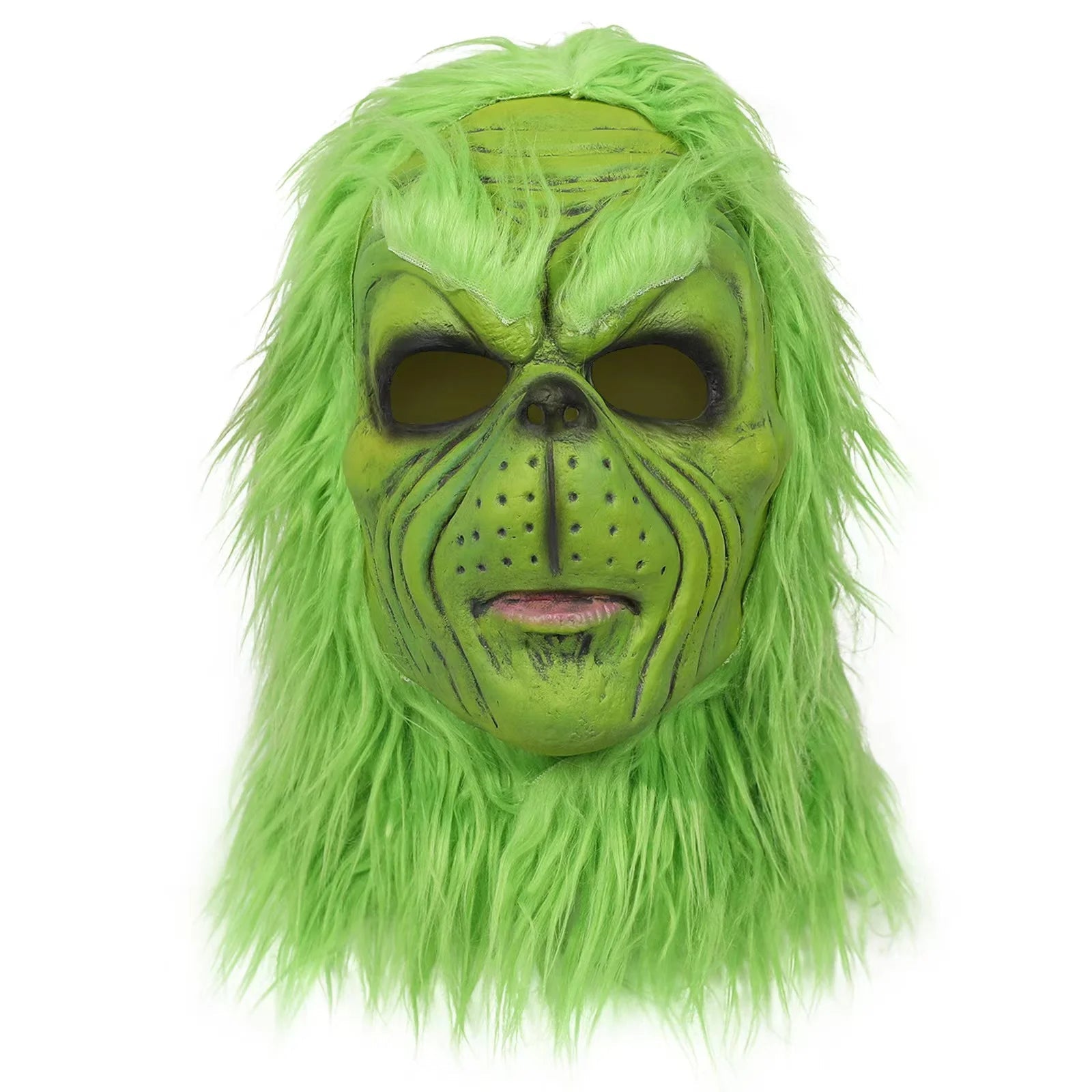 Christmas role-playing masks, Christmas Hats Costumes, Green fur Monster Latex Masks, Adult and Child Role-Playing Clothing Acce - Cozy & Co. Market