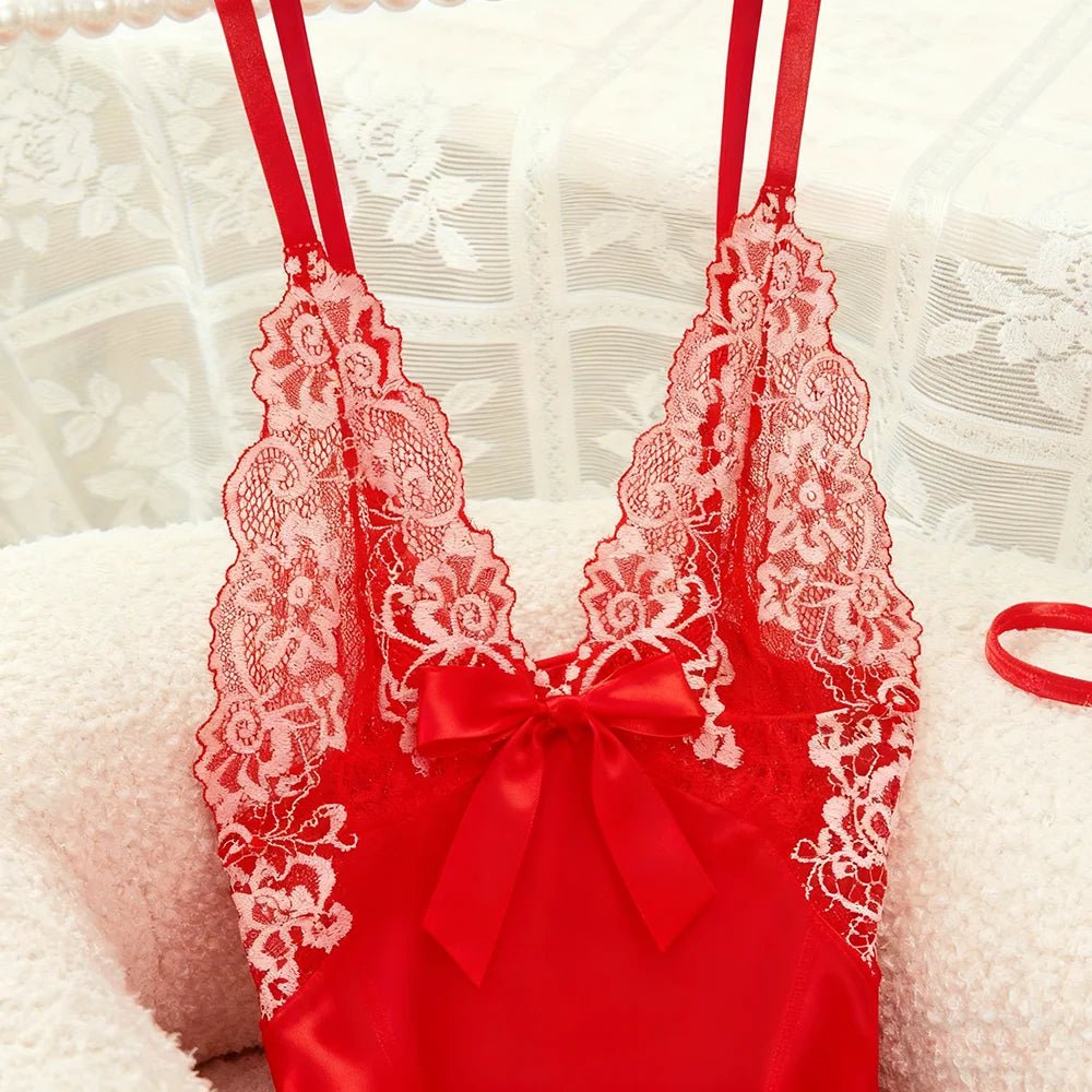 Christmas Women's Summer Soft Breathable Lingerie High Fashion Midi Skirt Suspender Pajama Nightwear Slit Sexy New Stock USA - Cozy & Co. Market