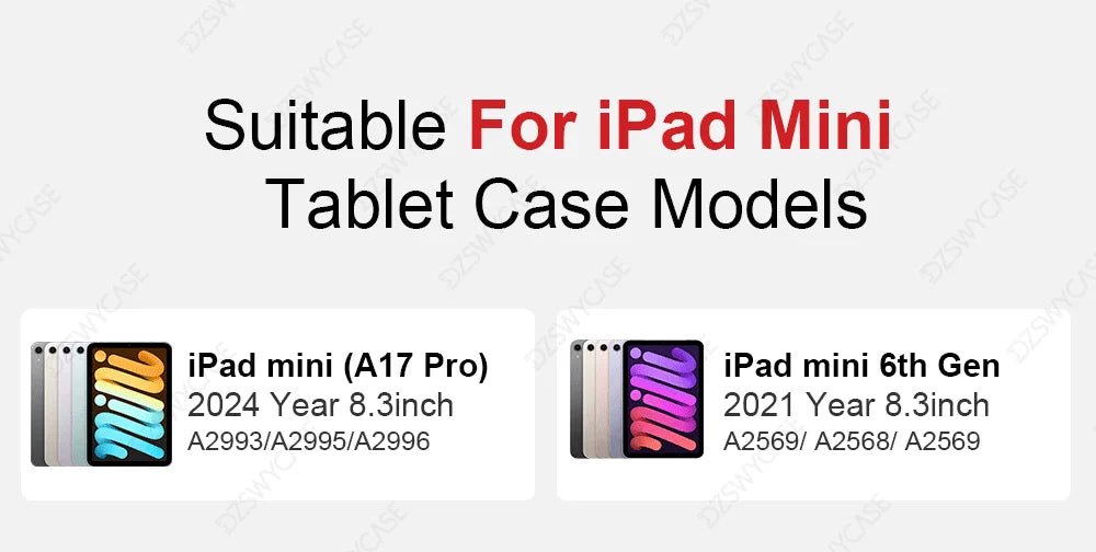Clear Case for iPad 10th 10.9 A16 11th Air 11 13 M2 M3 Pro 11 12.9 13 M4 mini7 6 9/8/7th 10.2 6/5th 9.7 with Pencil Holder Cover - Cozy & Co. Market