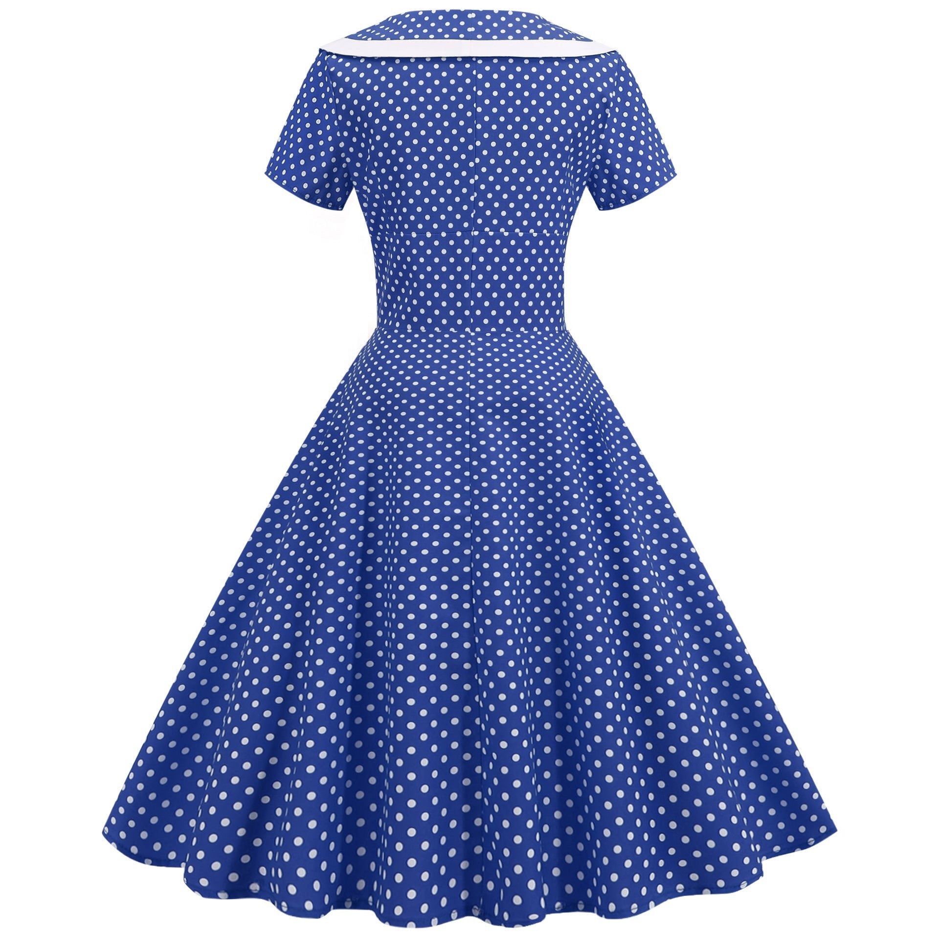 Cross-border foreign trade Europe and the United States 2025 spring and summer new retro temperament short sleeve wave printing waist dress - Cozy & Co. Market