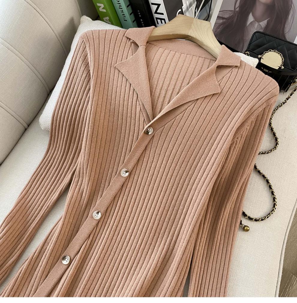 Cross-border French Style Chanel Style Knitted Skirt with Trumpet Sleeve Elegant Women's New Slim-fit Small Lapel Knitted dress - Cozy & Co. Market