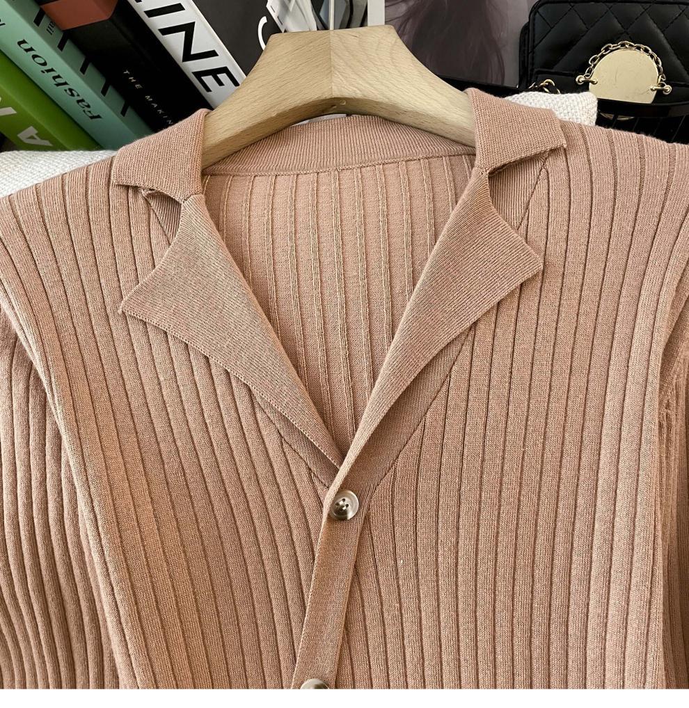 Cross-border French Style Chanel Style Knitted Skirt with Trumpet Sleeve Elegant Women's New Slim-fit Small Lapel Knitted dress - Cozy & Co. Market