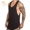 Custom Logo Running Workout Athletic Vest Fitness Wear Men Gym Stringer Muscle Cotton Men's Blank Sports Oversized Tank Tops - Cozy & Co. Market