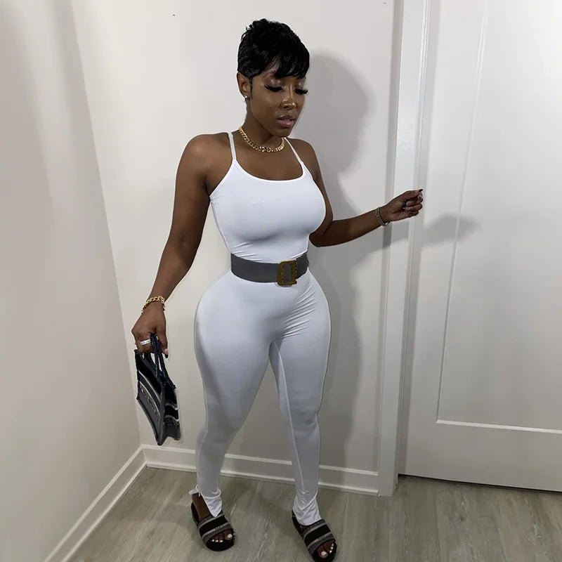 Custom Womens Hot Mom Solid Color Yoga Sports Jumpsuit Women Waist Restraint Leggings - Cozy & Co. Market
