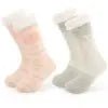 Customizable Thermal Sherpa Dress Socks Winter Warm Fuzzy Anti-Slip Crew Length Knitted Fleece Lined Floor Slippers - Cozy & Co. Market