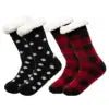 Customizable Thermal Sherpa Dress Socks Winter Warm Fuzzy Anti-Slip Crew Length Knitted Fleece Lined Floor Slippers - Cozy & Co. Market