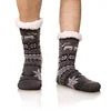 Customizable Thermal Sherpa Dress Socks Winter Warm Fuzzy Anti-Slip Crew Length Knitted Fleece Lined Floor Slippers - Cozy & Co. Market