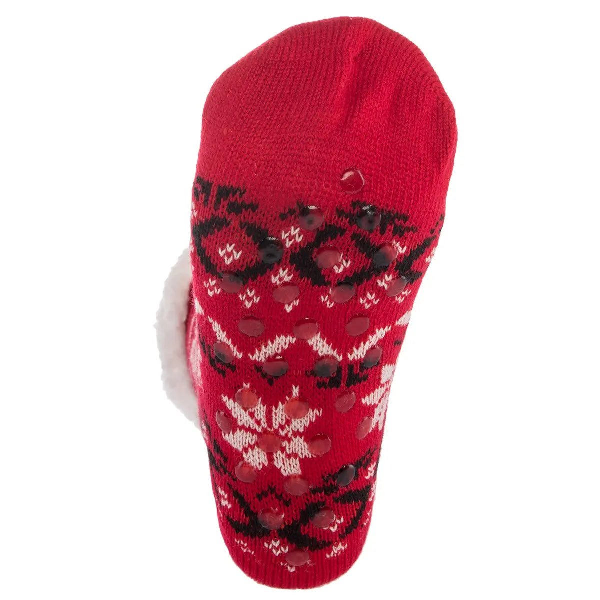 Customizable Thermal Sherpa Dress Socks Winter Warm Fuzzy Anti-Slip Crew Length Knitted Fleece Lined Floor Slippers - Cozy & Co. Market