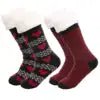 Customizable Thermal Sherpa Dress Socks Winter Warm Fuzzy Anti-Slip Crew Length Knitted Fleece Lined Floor Slippers - Cozy & Co. Market