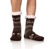 Customizable Thermal Sherpa Dress Socks Winter Warm Fuzzy Anti-Slip Crew Length Knitted Fleece Lined Floor Slippers - Cozy & Co. Market