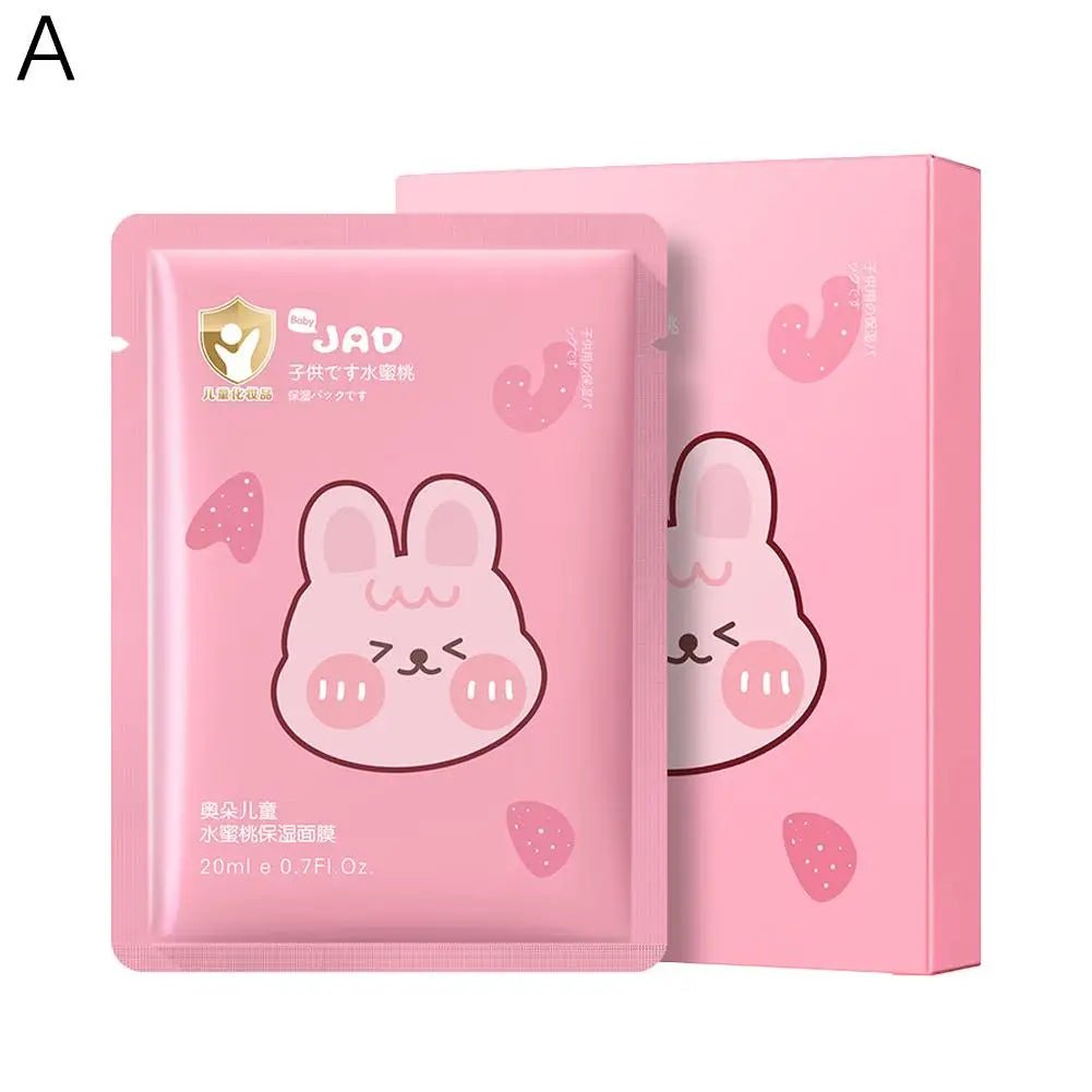 Cute Animal Cartoon Sheet Masks Childrens Spa Facial Masks Nourish For All Skin Types Gentle Moisturizing Brighten Mask Skincare - Cozy & Co. Market