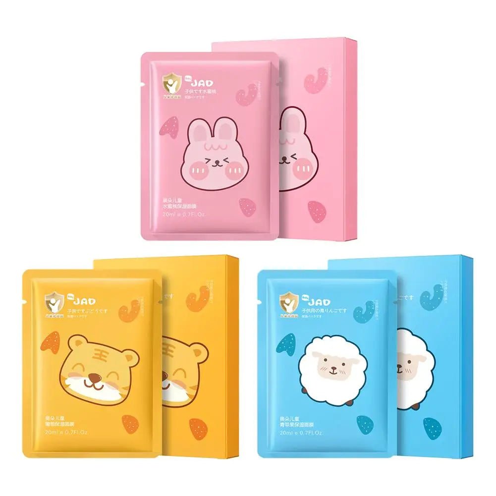 Cute Animal Cartoon Sheet Masks Childrens Spa Facial Masks Nourish For All Skin Types Gentle Moisturizing Brighten Mask Skincare - Cozy & Co. Market