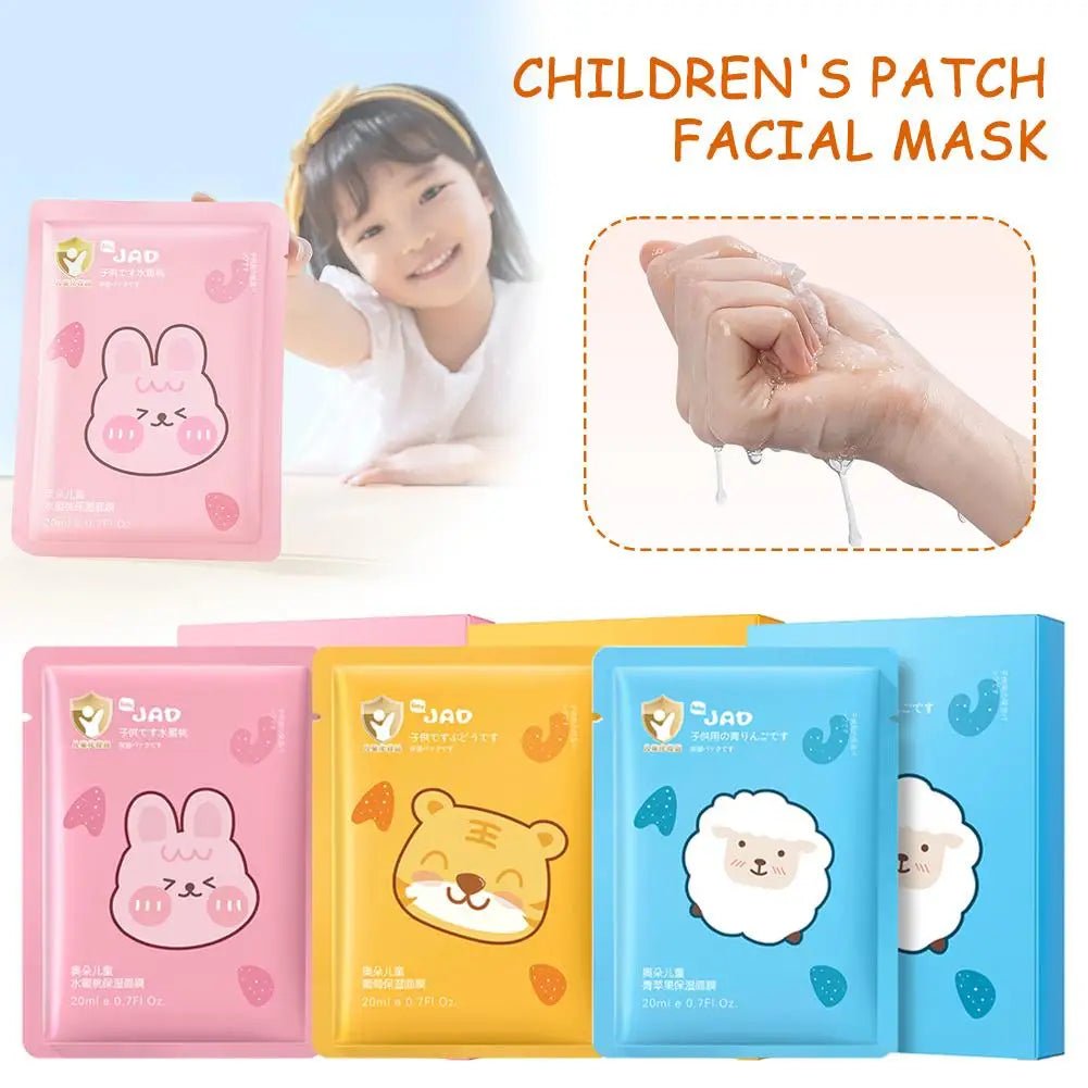 Cute Animal Cartoon Sheet Masks Childrens Spa Facial Masks Nourish For All Skin Types Gentle Moisturizing Brighten Mask Skincare - Cozy & Co. Market