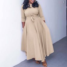 D3310 New Cross-border Amazon European and American Fashion Elegant Ruffled Solid Color Hip African dress - Cozy & Co. Market