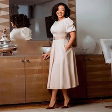 D3310 New Cross-border Amazon European and American Fashion Elegant Ruffled Solid Color Hip African dress - Cozy & Co. Market