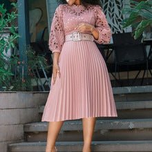 D3310 New Cross-border Amazon European and American Fashion Elegant Ruffled Solid Color Hip African dress - Cozy & Co. Market