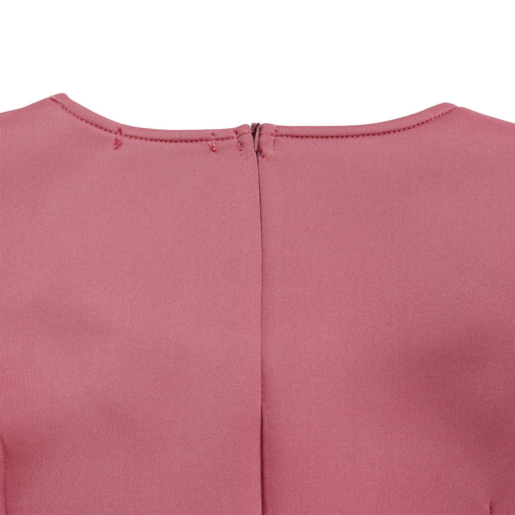 D3310 New Cross-border Amazon European and American Fashion Elegant Ruffled Solid Color Hip African dress - Cozy & Co. Market