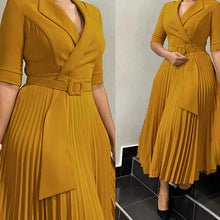 D3310 New Cross-border Amazon European and American Fashion Elegant Ruffled Solid Color Hip African dress - Cozy & Co. Market