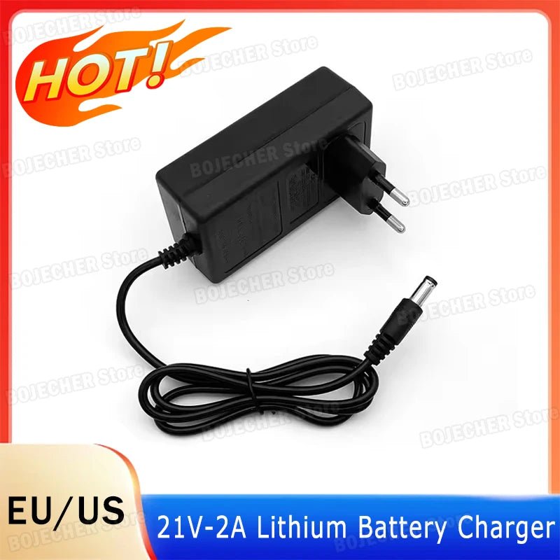 DC 21V 2A Lithium Battery Charger For Intelligent Power Tools Electric Drill 21V Power Supply Adapters Transformer EU/ US Plug - Cozy & Co. Market