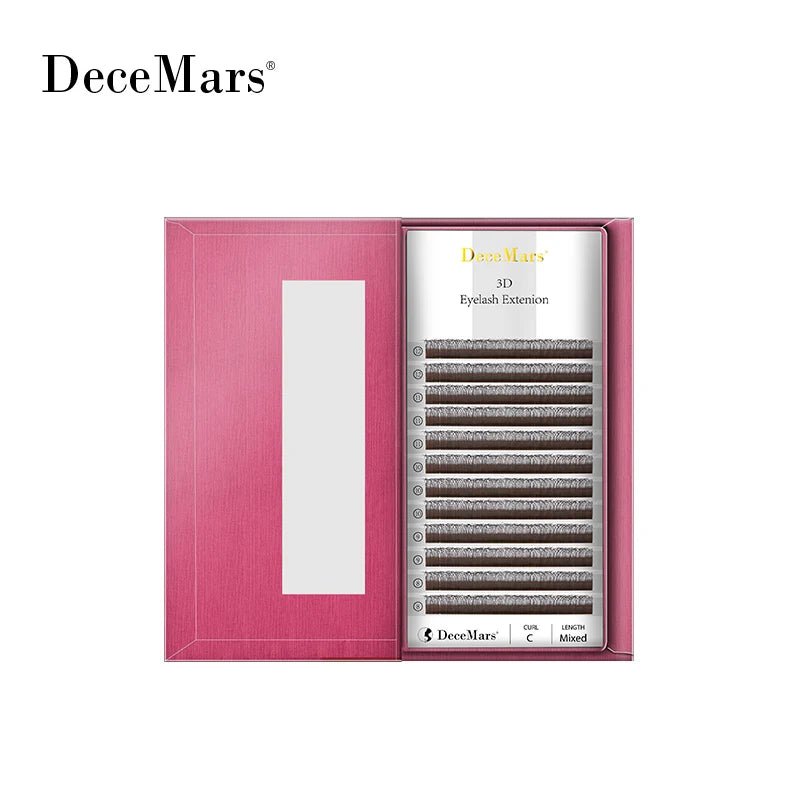 DeceMars 3D W-Shaped Eyelashes Extensions 3 Tip C/D Curl High Quality Idividual Lash - Cozy & Co. Market
