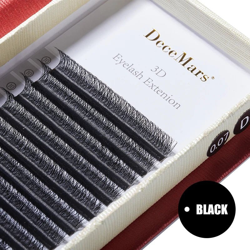 DeceMars 3D W-Shaped Eyelashes Extensions 3 Tip C/D Curl High Quality Idividual Lash - Cozy & Co. Market