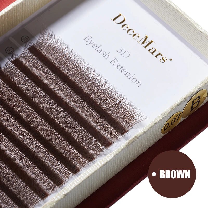 DeceMars 3D W-Shaped Eyelashes Extensions 3 Tip C/D Curl High Quality Idividual Lash - Cozy & Co. Market