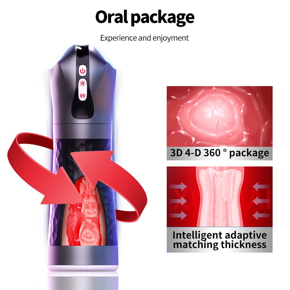 Deep Throat Squeezing Sucking Vibrating Automatic Men Masturbation Aircraft Cup Electric Male Suck Stroker Masturbator Machines - Cozy & Co. Market