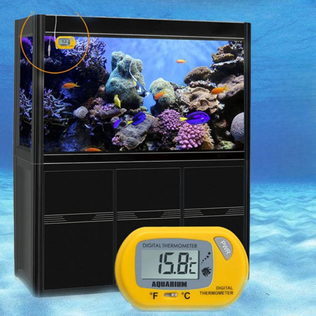 Digital Aquarium Thermometer with Probe Suction Cup Fish Tank Water Electronic Thermometer Measurement Degrees Celsius ℃ - Cozy & Co. Market