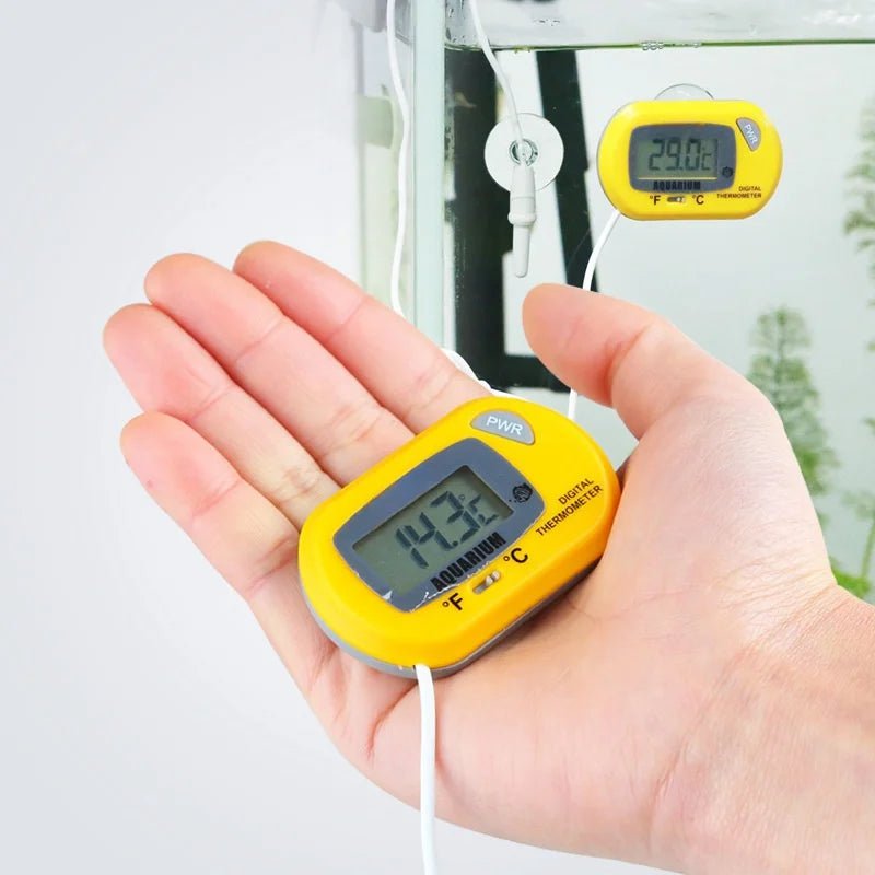Digital Aquarium Thermometer with Probe Suction Cup Fish Tank Water Electronic Thermometer Measurement Degrees Celsius ℃ - Cozy & Co. Market
