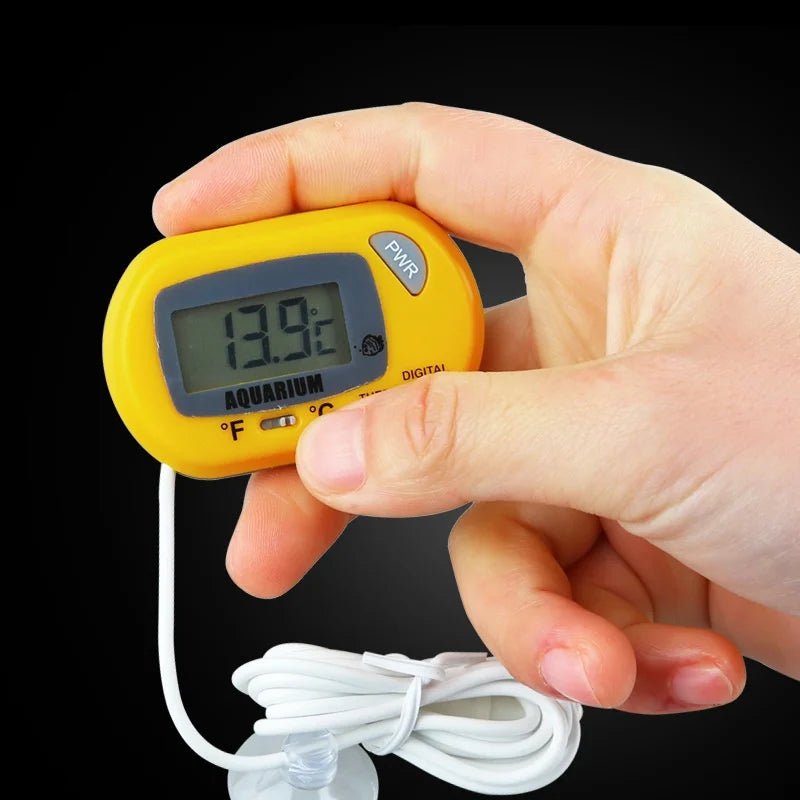 Digital Aquarium Thermometer with Probe Suction Cup Fish Tank Water Electronic Thermometer Measurement Degrees Celsius ℃ - Cozy & Co. Market